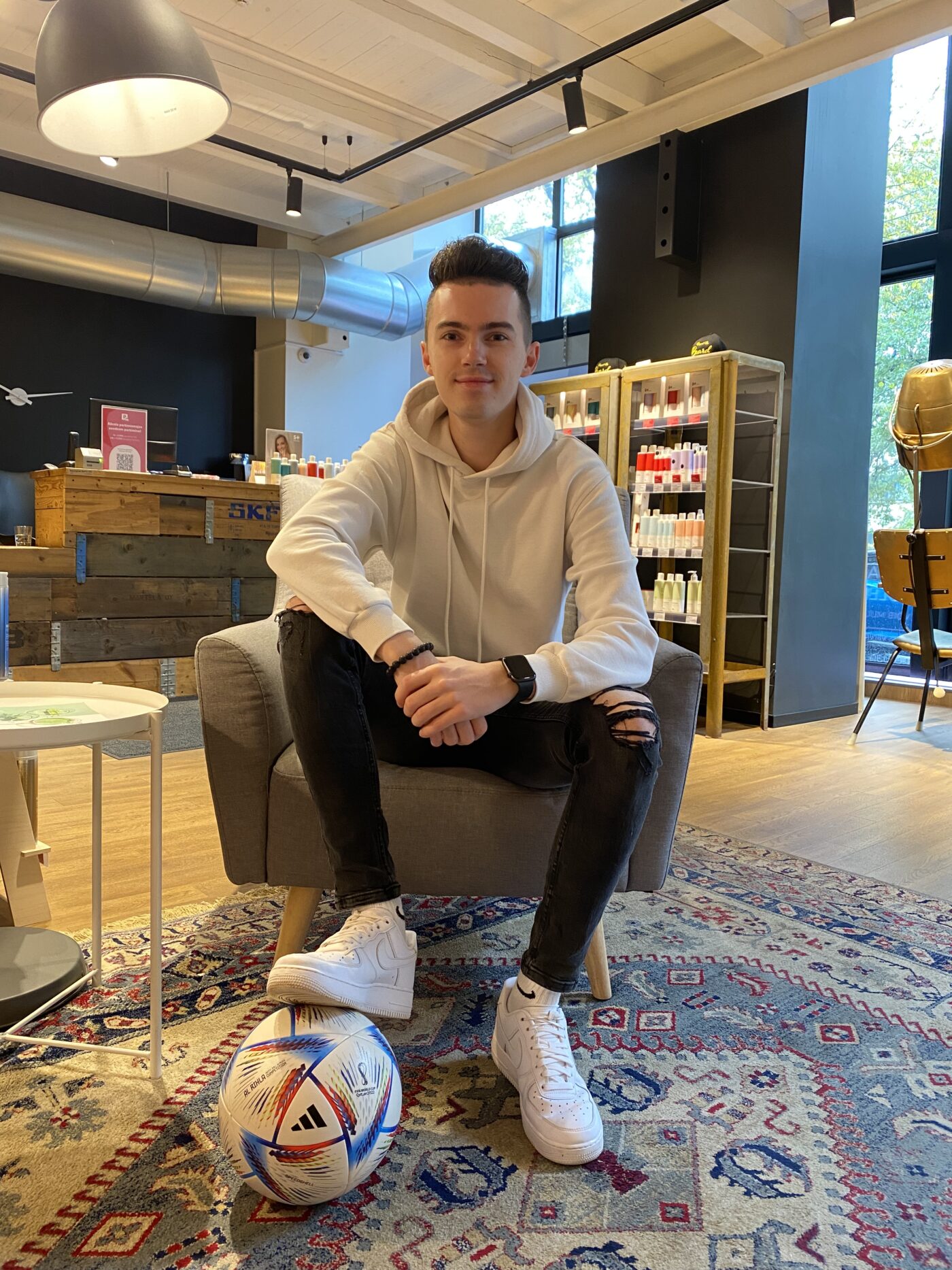 Richie Kaljulaid kasutab S+ Haircare tooteid